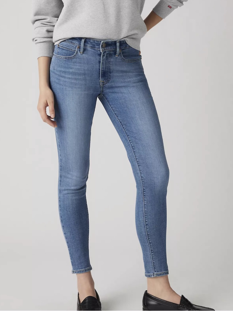 Levi's Light Blue High-Rise Skinny Jeans